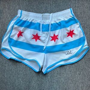 Chicago Flag Stars Runners Shorts